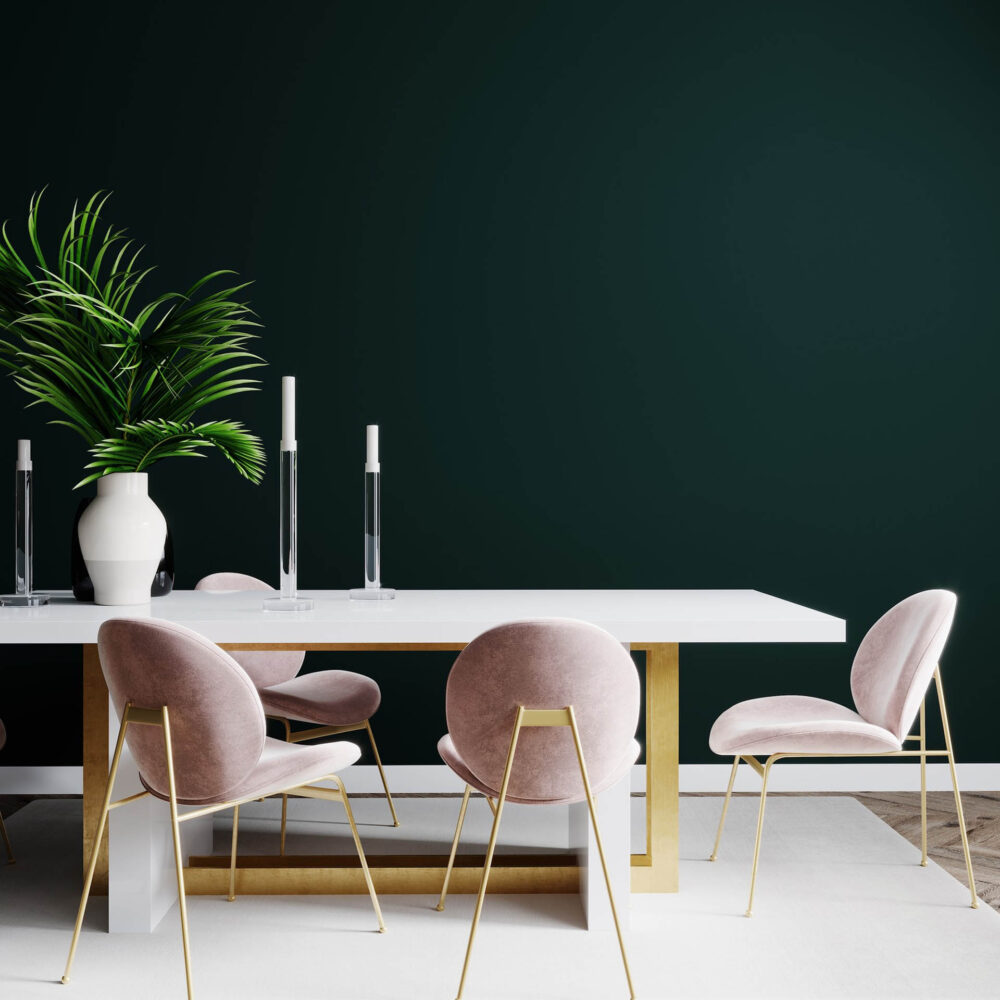 living-room-interior-design-scene-with-pink-chair-table-empty-green-wall